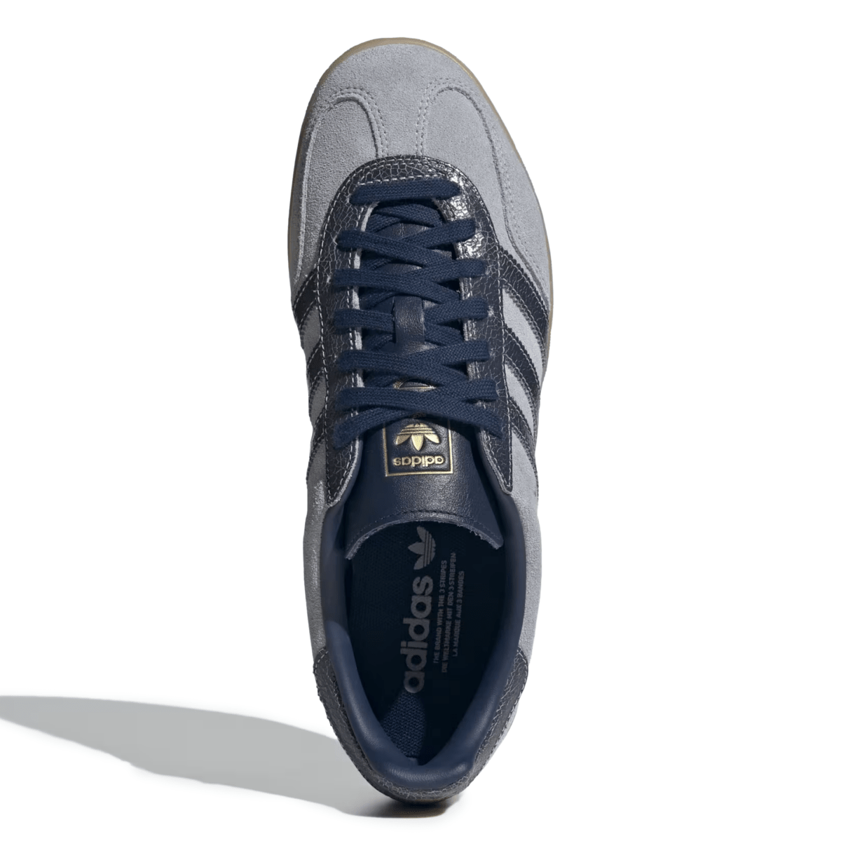 Adidas Men's Gazelle Indoor Halo Silver/Night Indigo/Gum - 11023939 - Tip Top Shoes of New York