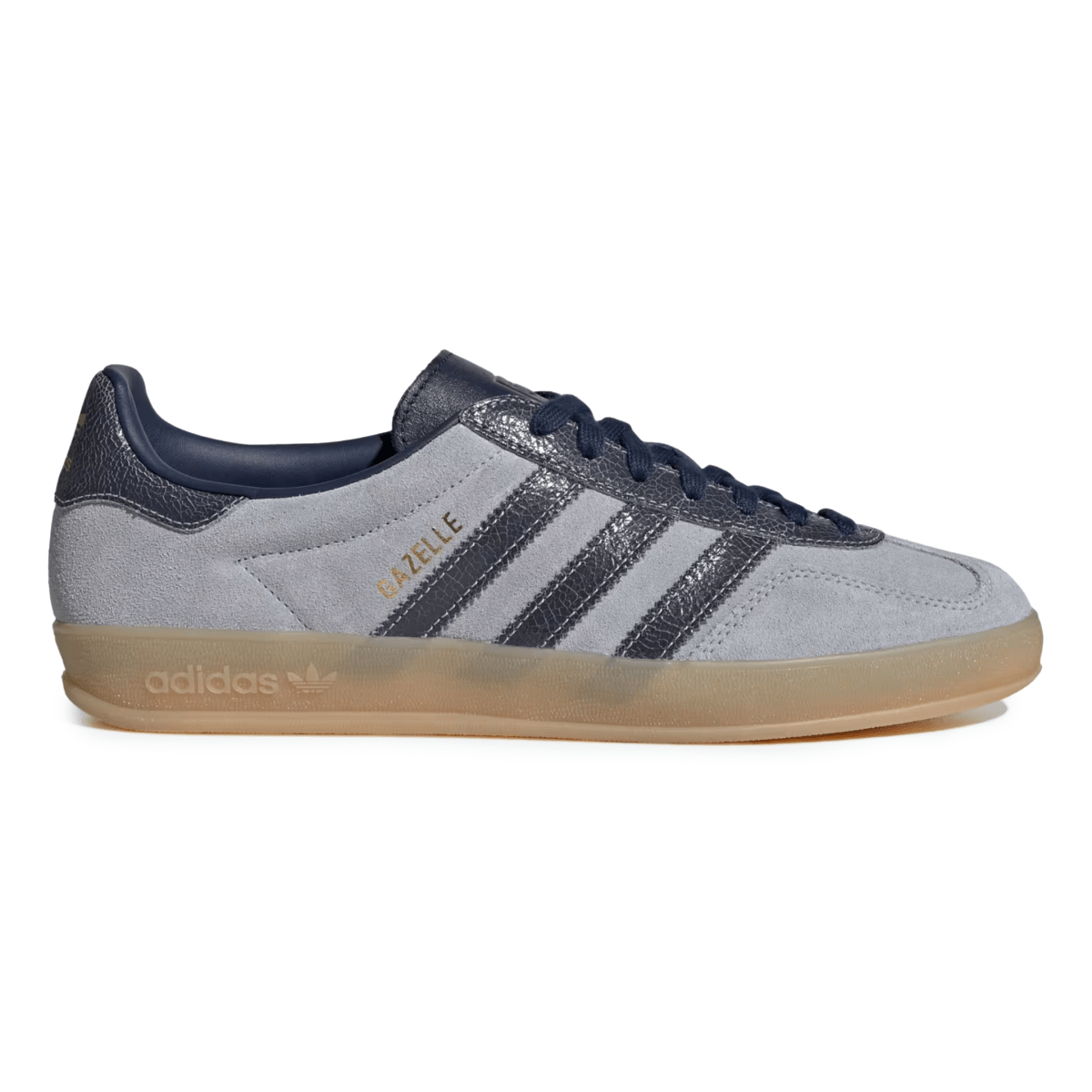 Adidas Men's Gazelle Indoor Halo Silver/Night Indigo/Gum - 11023939 - Tip Top Shoes of New York