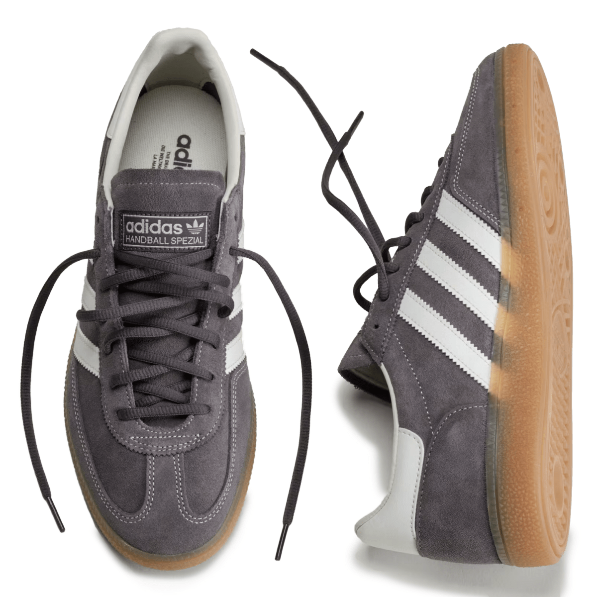 Adidas Men's Handball Spezial Grey Strata/Off White/Gum - 11034505 - Tip Top Shoes of New York