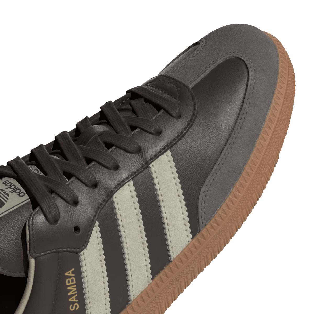 Adidas Men's Samba OG Brown/Putty Grey/Gold Metallic - 11034932 - Tip Top Shoes of New York