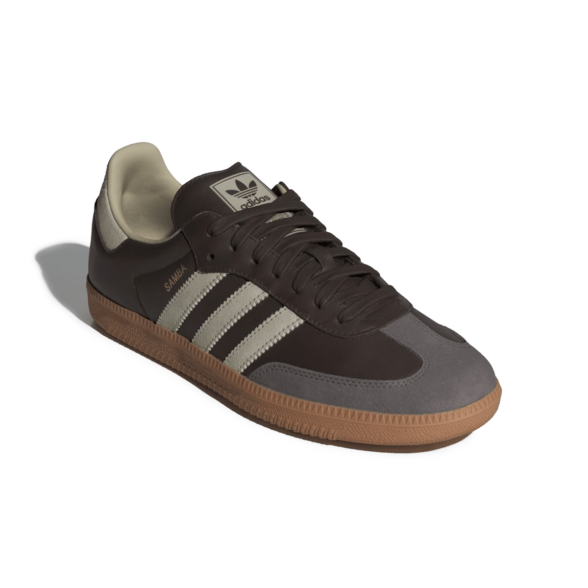 Adidas Men's Samba OG Brown/Putty Grey/Gold Metallic - 11034932 - Tip Top Shoes of New York