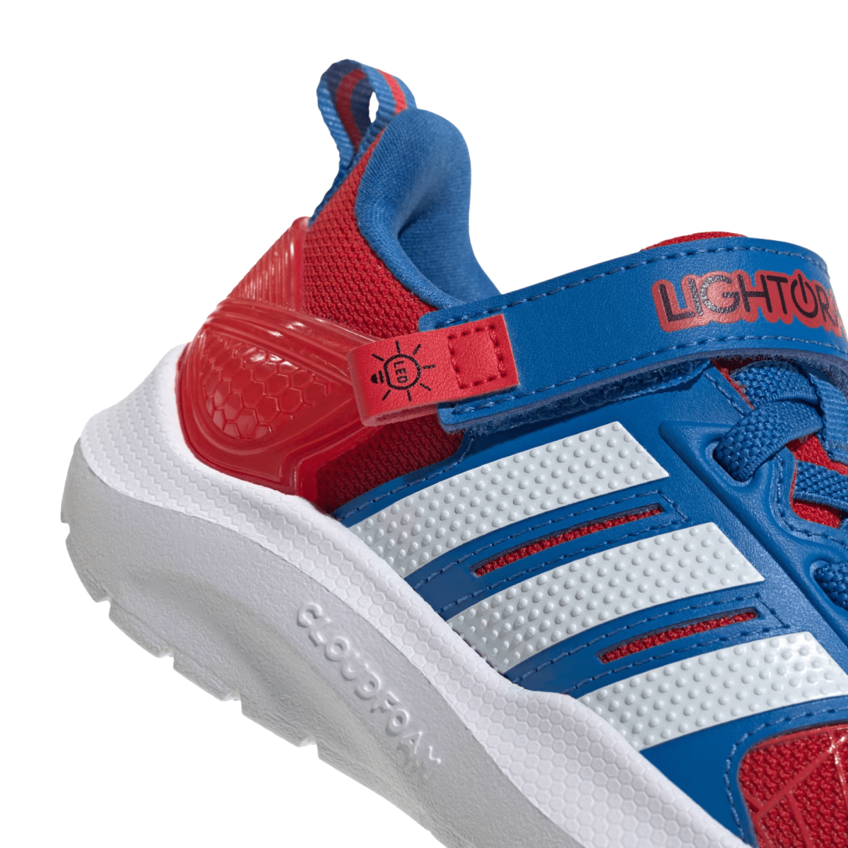 Adidas Toddlers Marvel Lightorama Better Scarlet/Cloud White/Bright Royal Spider Man - 1105396 - Tip Top Shoes of New York