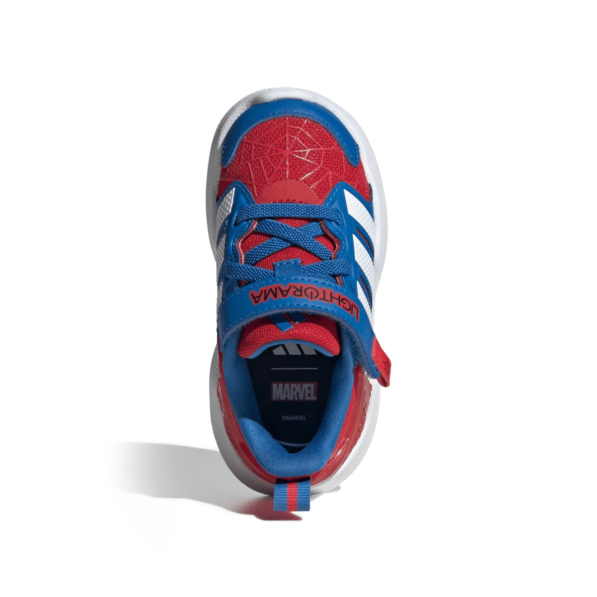 Adidas Toddlers Marvel Lightorama Better Scarlet/Cloud White/Bright Royal Spider Man - 1105396 - Tip Top Shoes of New York