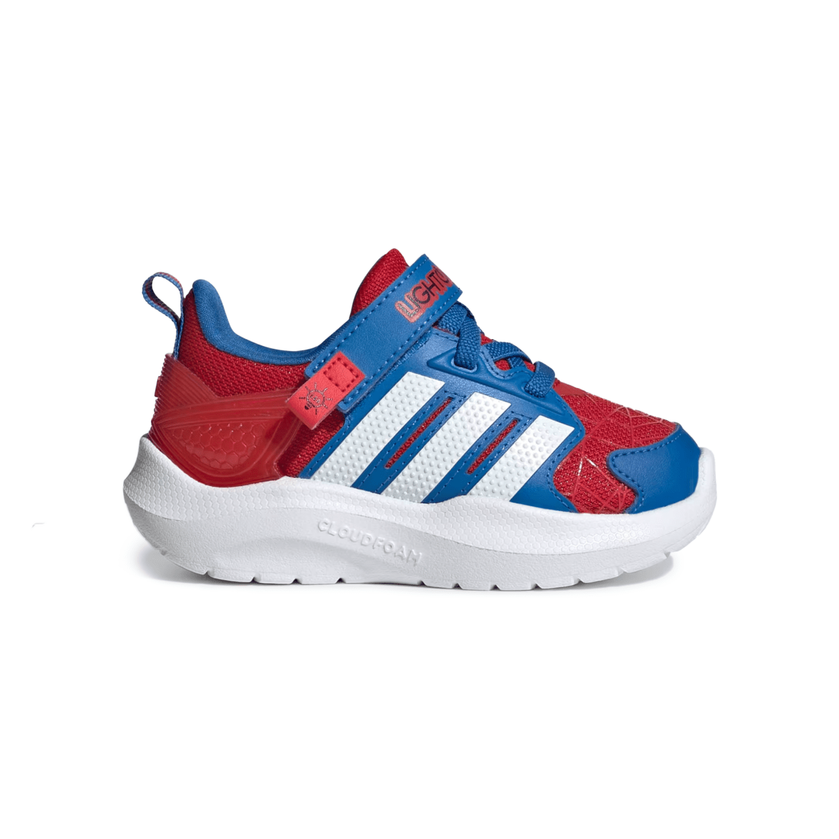 Adidas Toddlers Marvel Lightorama Better Scarlet/Cloud White/Bright Royal Spider Man - 1105396 - Tip Top Shoes of New York