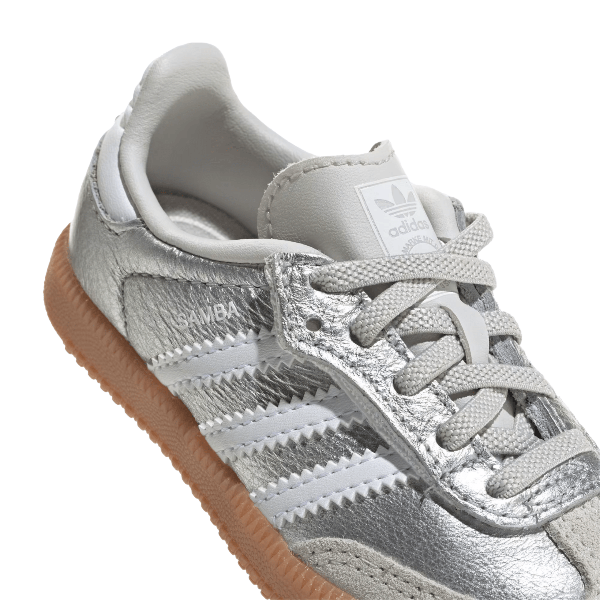 Adidas Toddlers Samba OG Silver Metallic/Cloud White/Gum - 1108445 - Tip Top Shoes of New York