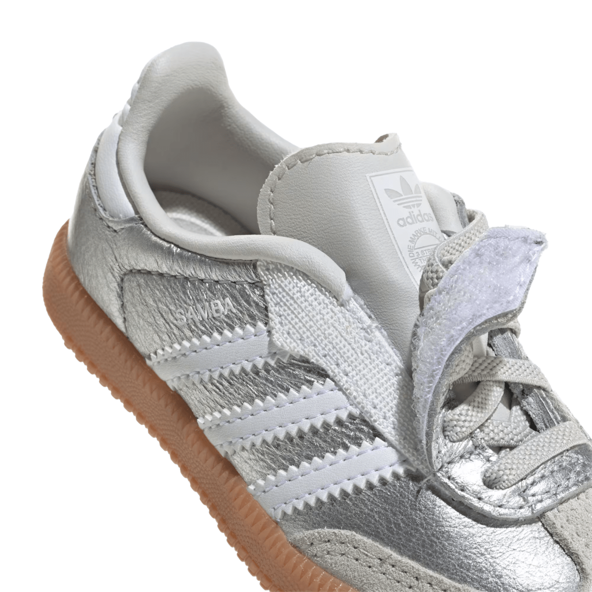Adidas Toddlers Samba OG Silver Metallic/Cloud White/Gum - 1108445 - Tip Top Shoes of New York