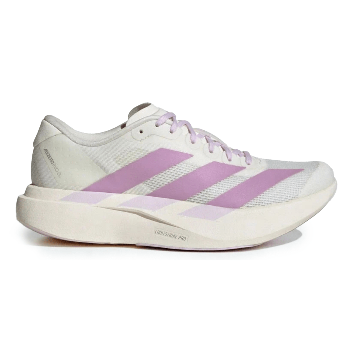 Adidas Women's Adizero EVO SL Off White/Bliss Lilac/Ice Lavender - 11016921 - Tip Top Shoes of New York