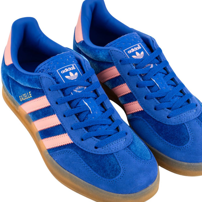 Adidas Women's Gazelle Indoor Blue/Semi Pink Spark/Gum - 10050505 - Tip Top Shoes of New York