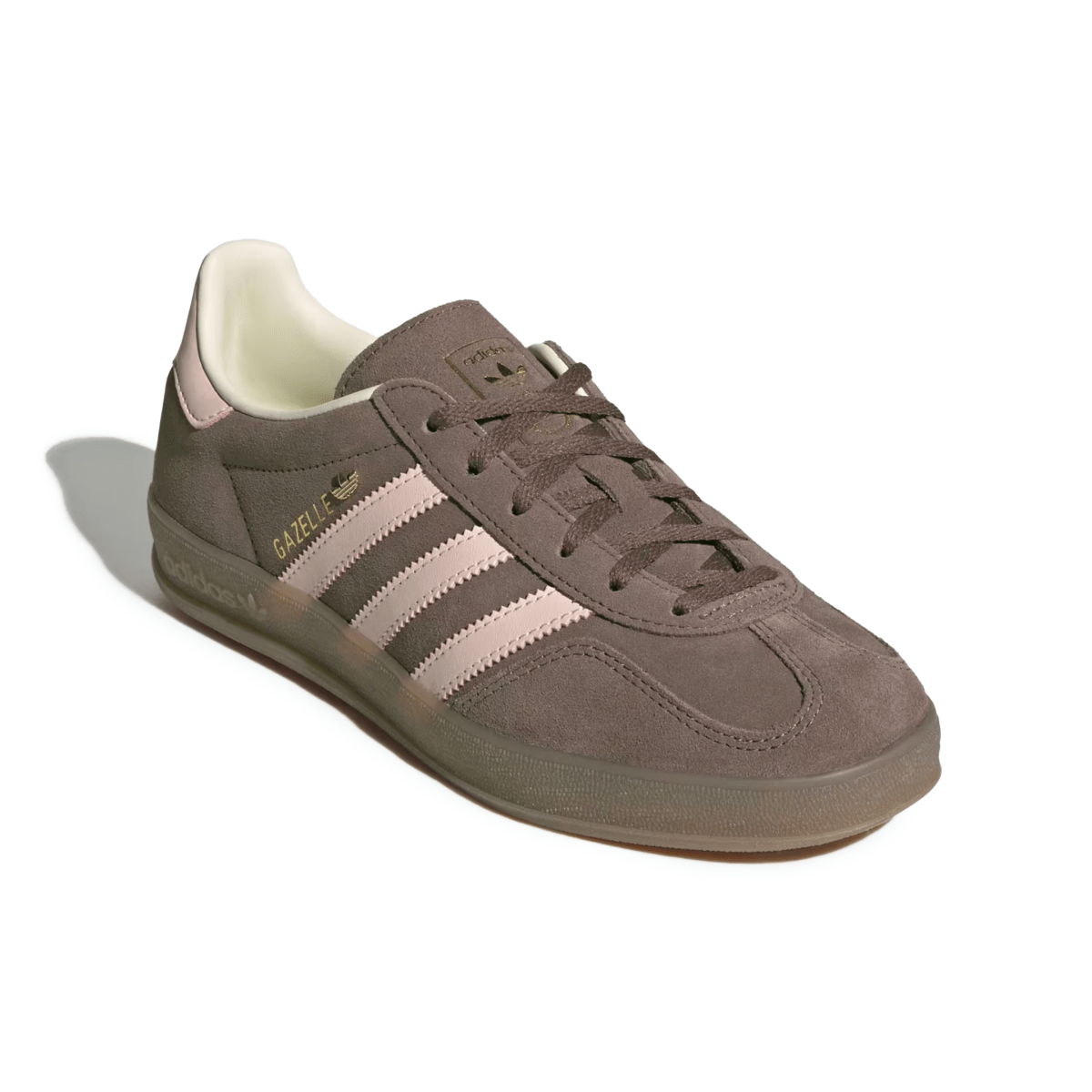 Adidas Women's Gazelle Indoor Earth Strata/Wonder Quartz/Gum - 11032842 - Tip Top Shoes of New York