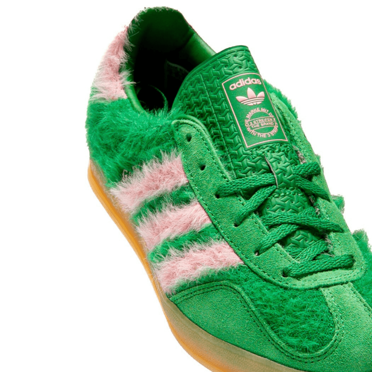 Adidas Women's Gazelle Indoor Green/Glo Pink/Gum 3 - 11005406 - Tip Top Shoes of New York