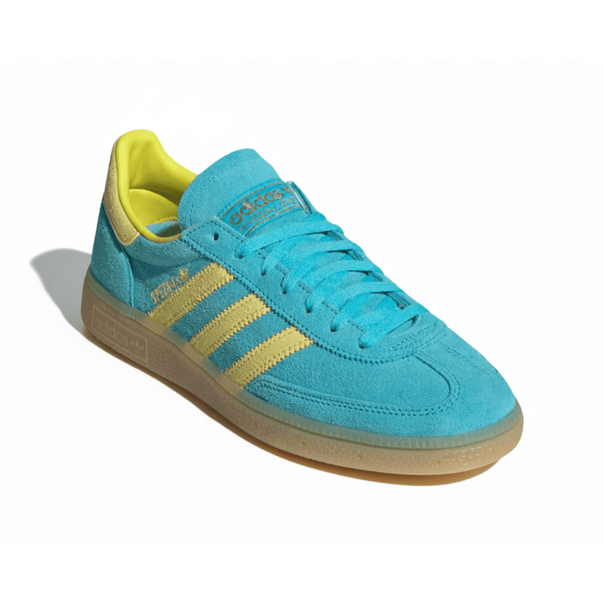 Adidas Women's Handball Spezial Blue Glow/Yellow Tip Top Shoes of New York Adidas Women's Handball Spezial Blue Glow/Yellow Tip Top Shoes of New York