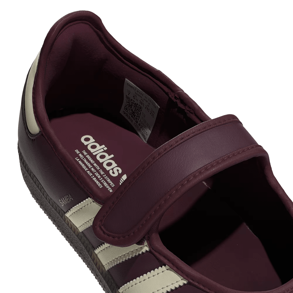 Adidas Women's Samba Jane Maroon/Cream White/Gold Metallic - 11021719 - Tip Top Shoes of New York