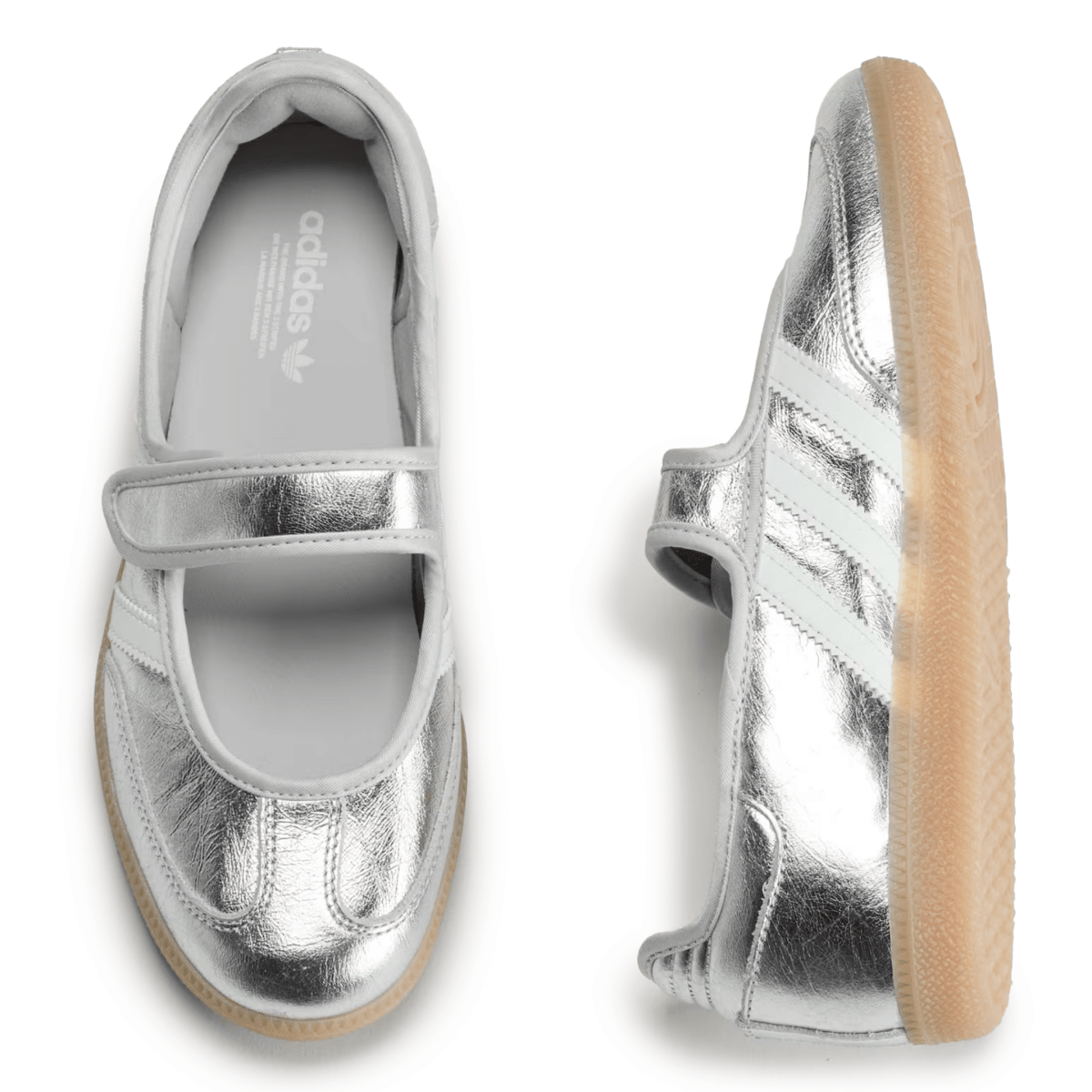 Adidas Women's Samba Jane Silver Metallic/Off White/Gum - 11024256 - Tip Top Shoes of New York