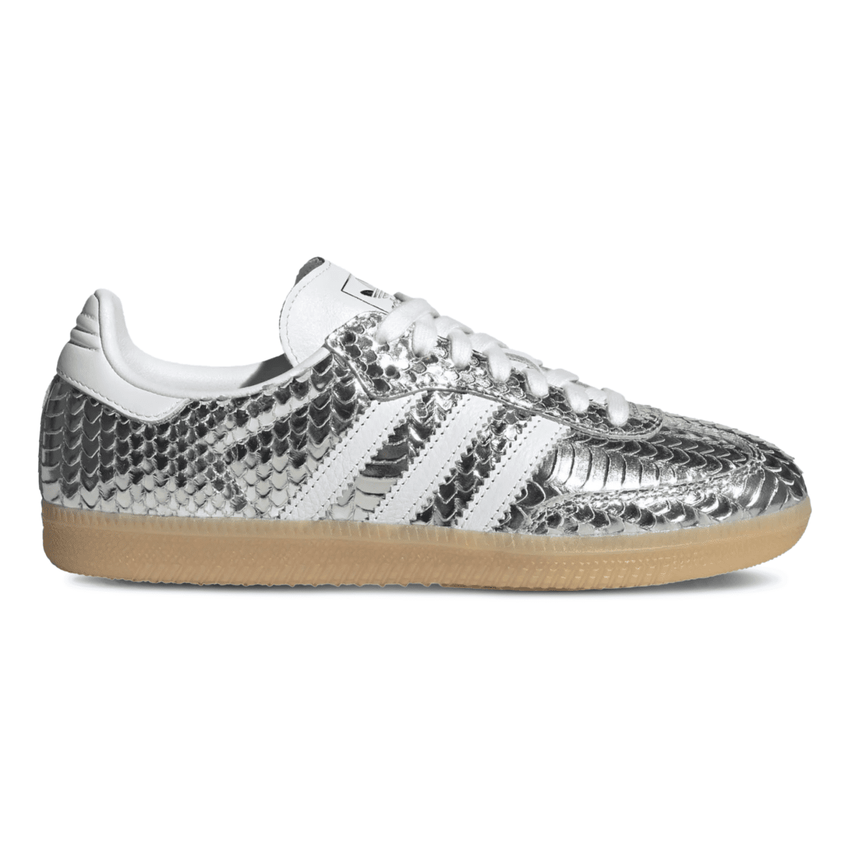 Adidas Women's Samba OG Crocodile Silver Metallic/Footwear White/Gum Three - 11009341 - Tip Top Shoes of New York