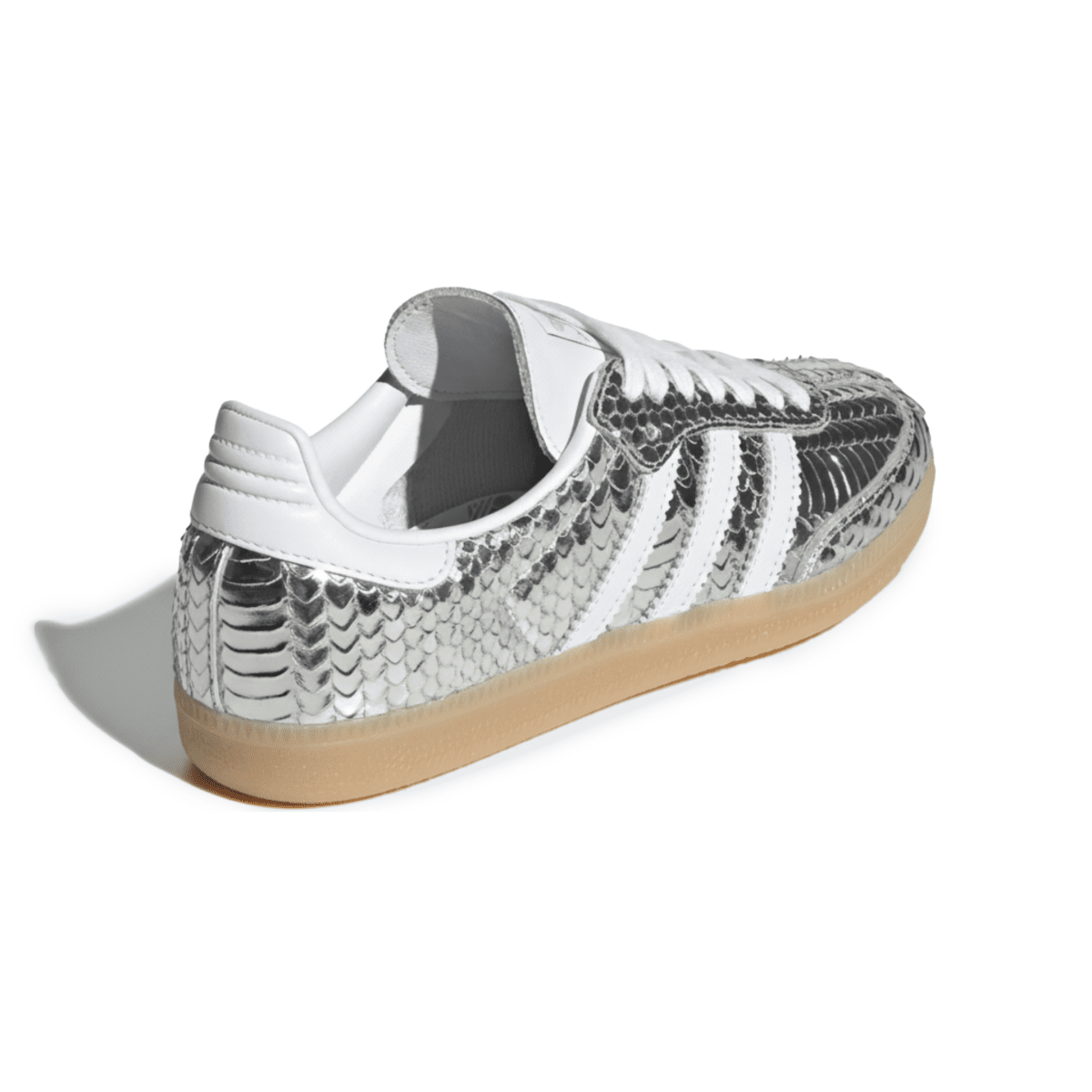 Adidas Women's Samba OG Crocodile Silver Metallic/Footwear White/Gum Three - 11009341 - Tip Top Shoes of New York