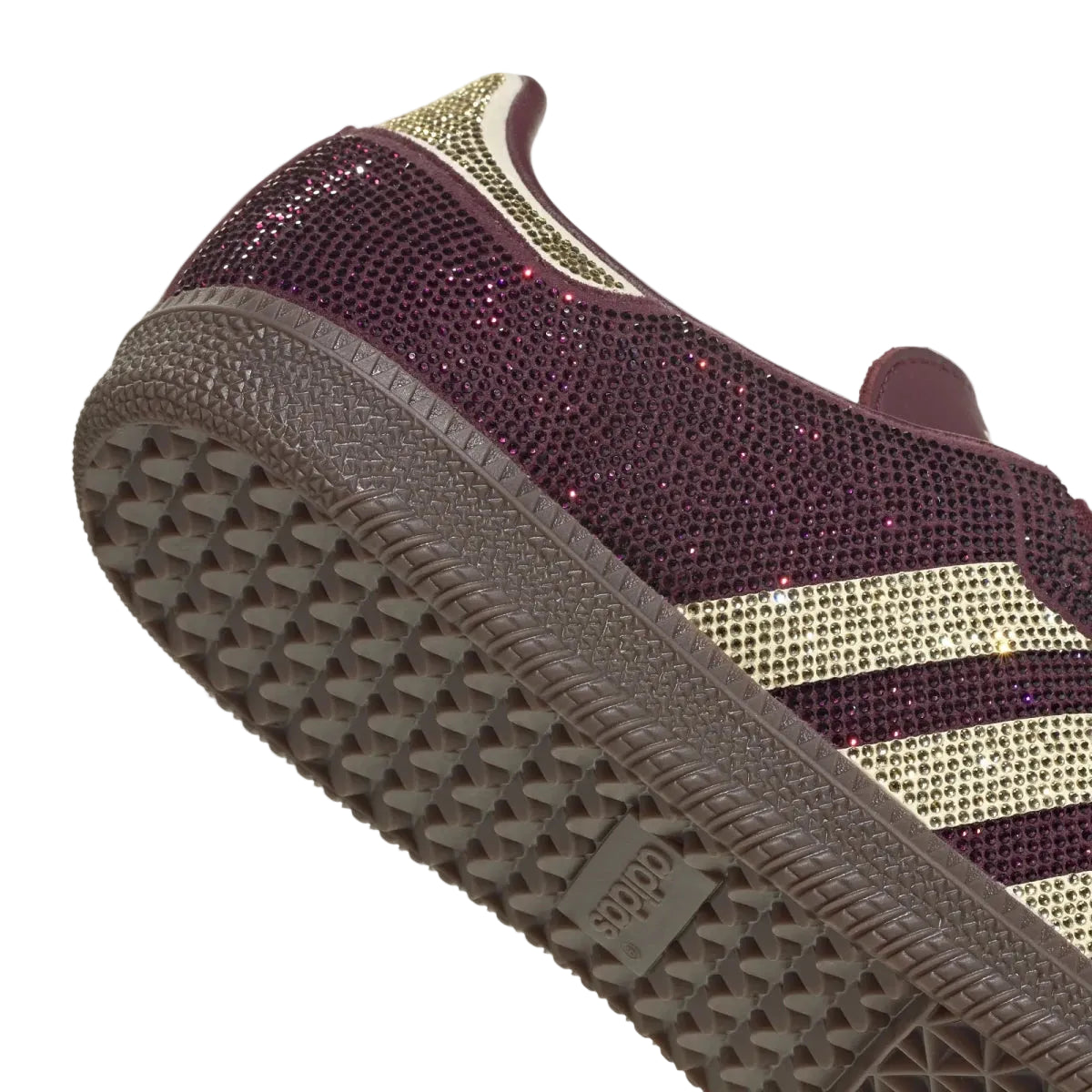 Adidas Women's Samba OK Maroon/Gold Rhinestones - 11028701 - Tip Top Shoes of New York