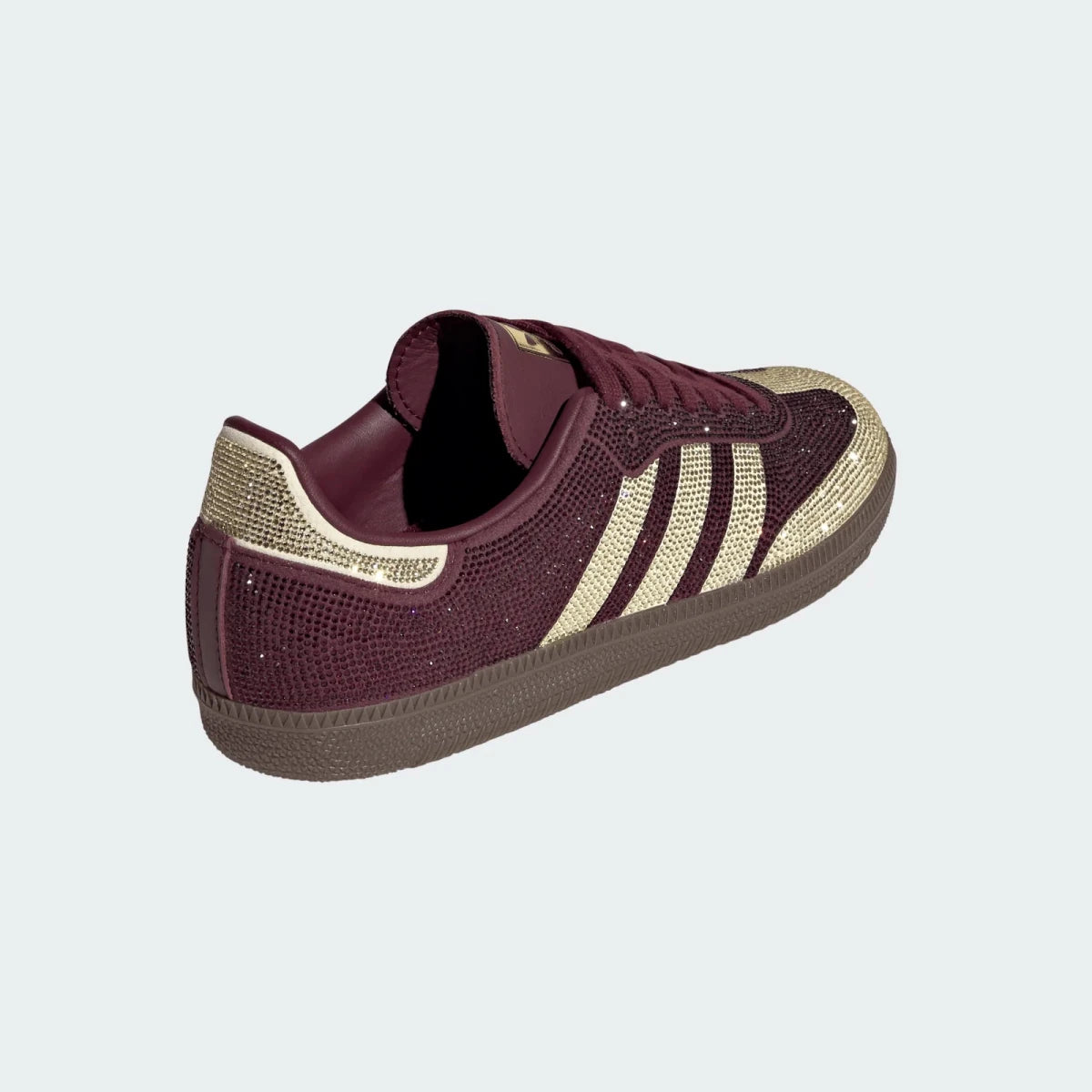Adidas Women's Samba OK Maroon/Gold Rhinestones - 11028701 - Tip Top Shoes of New York