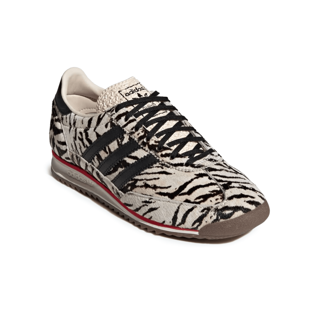 Adidas Women's SL 72 OG Zebra Off White/Core Black/Better Scarlett - 11009236 - Tip Top Shoes of New York