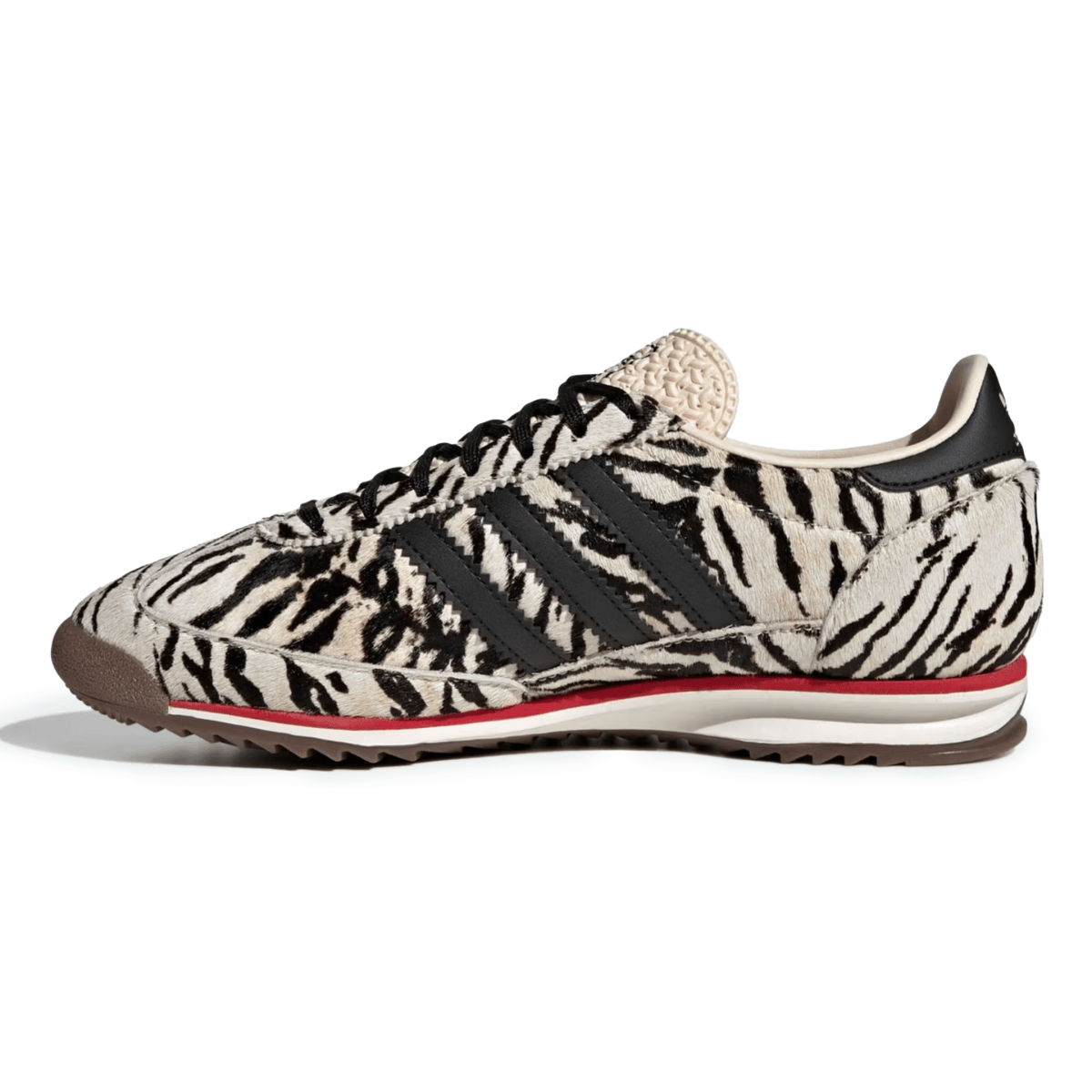 Adidas Women's SL 72 OG Zebra Off White/Core Black/Better Scarlett - 11009236 - Tip Top Shoes of New York