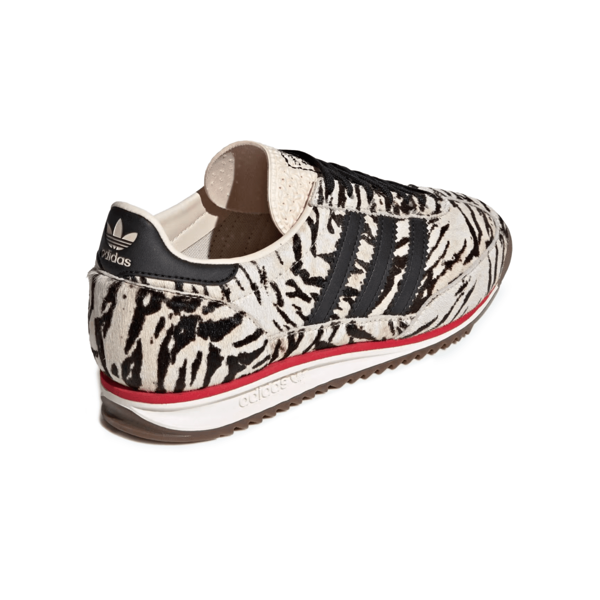 Adidas Women's SL 72 OG Zebra Off White/Core Black/Better Scarlett - 11009236 - Tip Top Shoes of New York