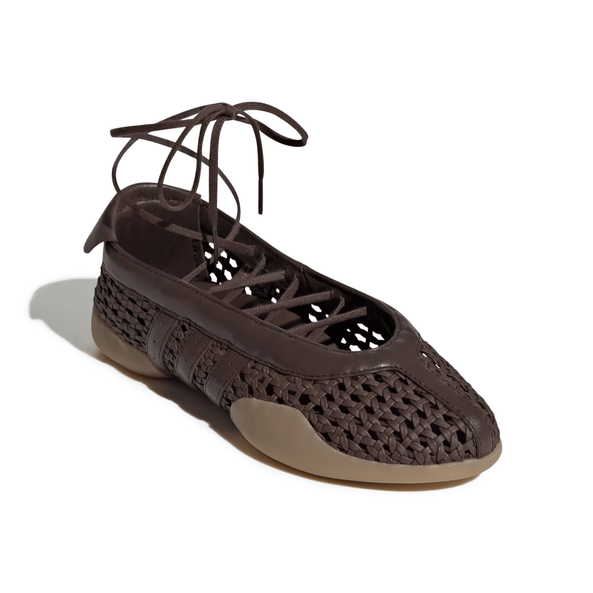 Adidas Women's Taekwondo Mei Ballet Brown Woven Leather - 11024130 - Tip Top Shoes of New York