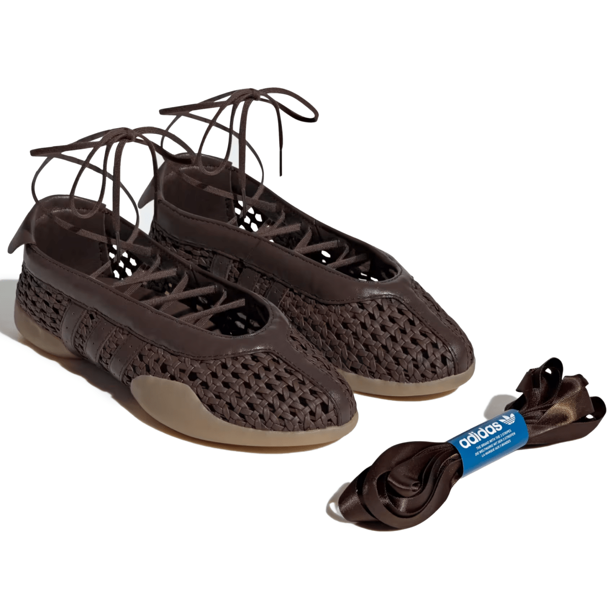 Adidas Women's Taekwondo Mei Ballet Brown Woven Leather - 11024130 - Tip Top Shoes of New York