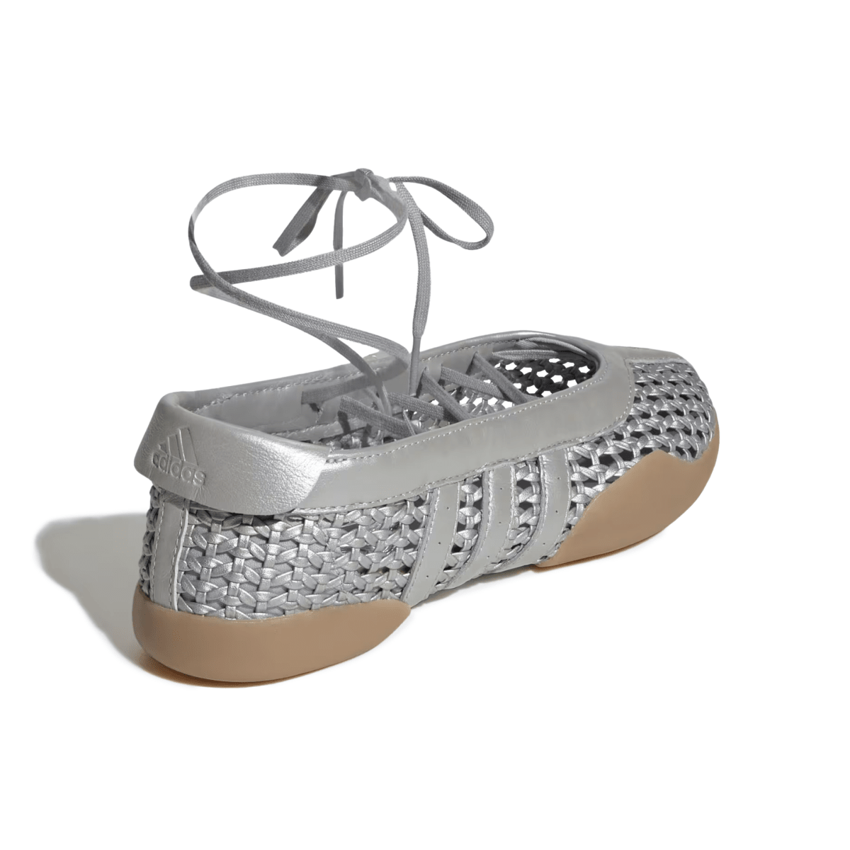 Adidas Women's Taekwondo Mei Ballet Silver Metallic Woven Leather - 11024172 - Tip Top Shoes of New York