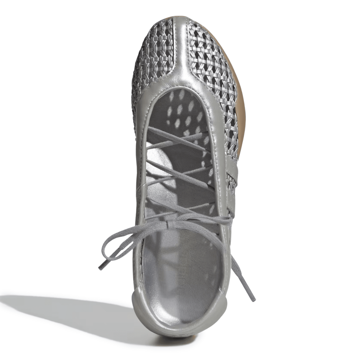 Adidas Women's Taekwondo Mei Ballet Silver Metallic Woven Leather - 11024172 - Tip Top Shoes of New York
