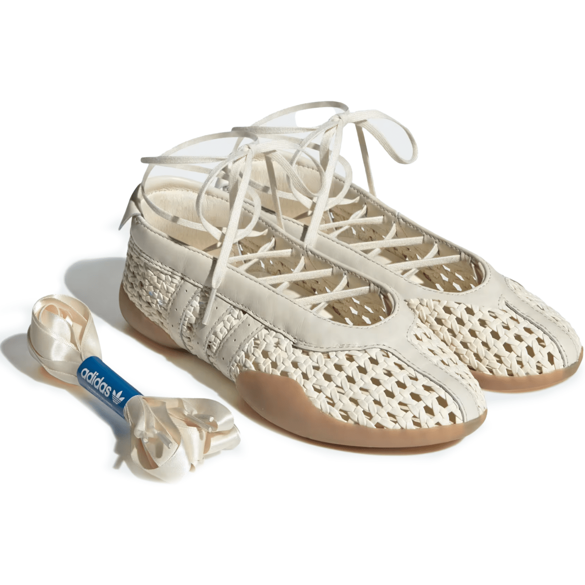 Adidas Women's Taekwondo Mei Ballet Woven Cream White/Cream White/Gum - 11016900 - Tip Top Shoes of New York