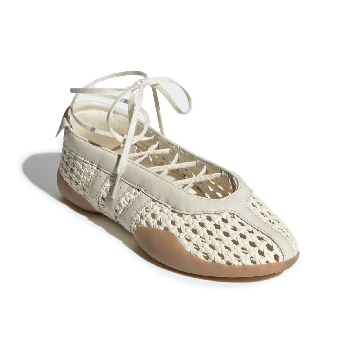 Adidas Women's Taekwondo Mei Ballet Woven Cream White/Cream White/Gum - 11016900 - Tip Top Shoes of New York
