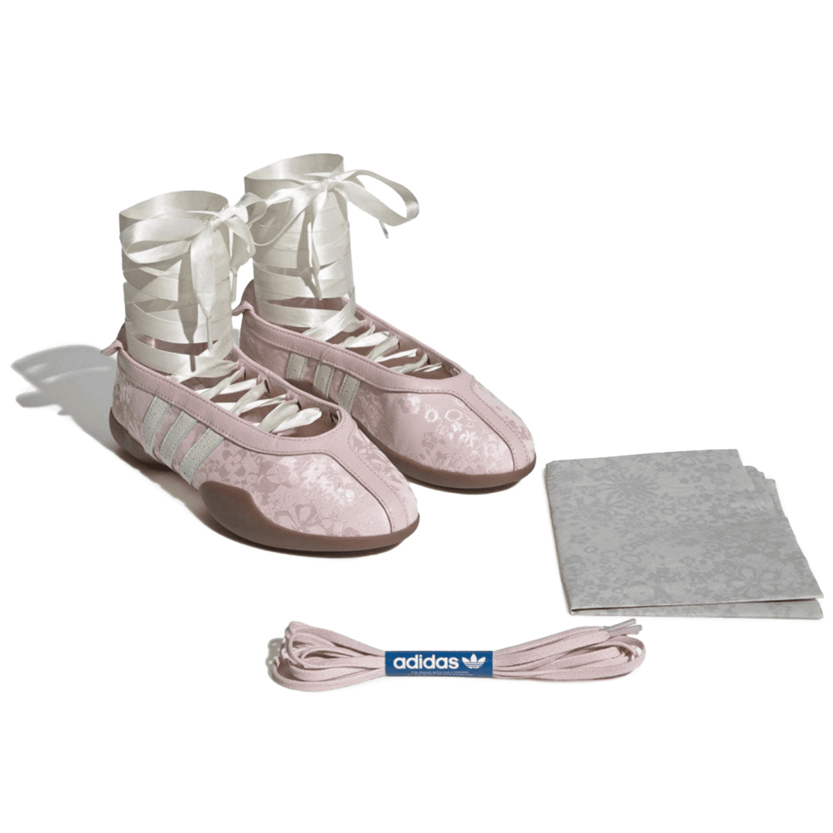 Adidas x Liberty London Women's Taekwondo Mei Ballet Satin Sandy Pink/Off - White/Gum - 11008921 - Tip Top Shoes of New York