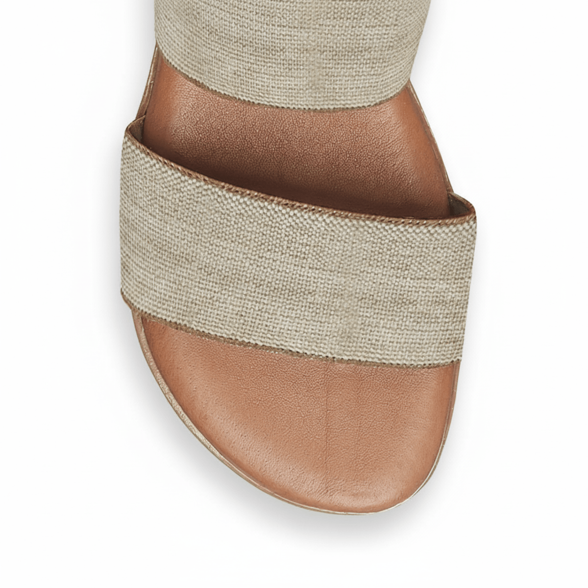 Andre Assous Women's Nigella Elastic Stretch Beige Linen - 3004187 - Tip Top Shoes of New York