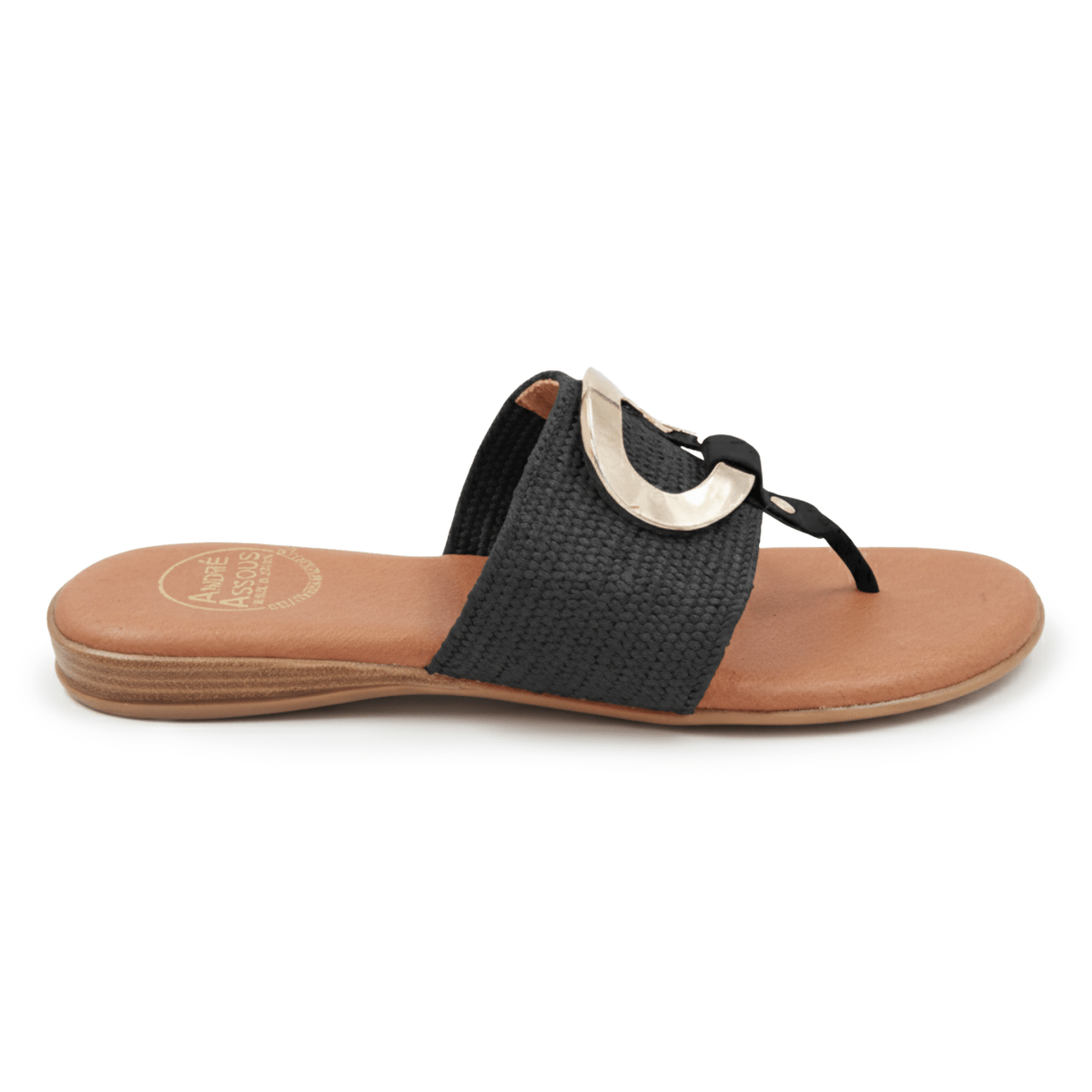 Andre Assous Women's Nixi Stretch Raffia Black - 9030466 - Tip Top Shoes of New York