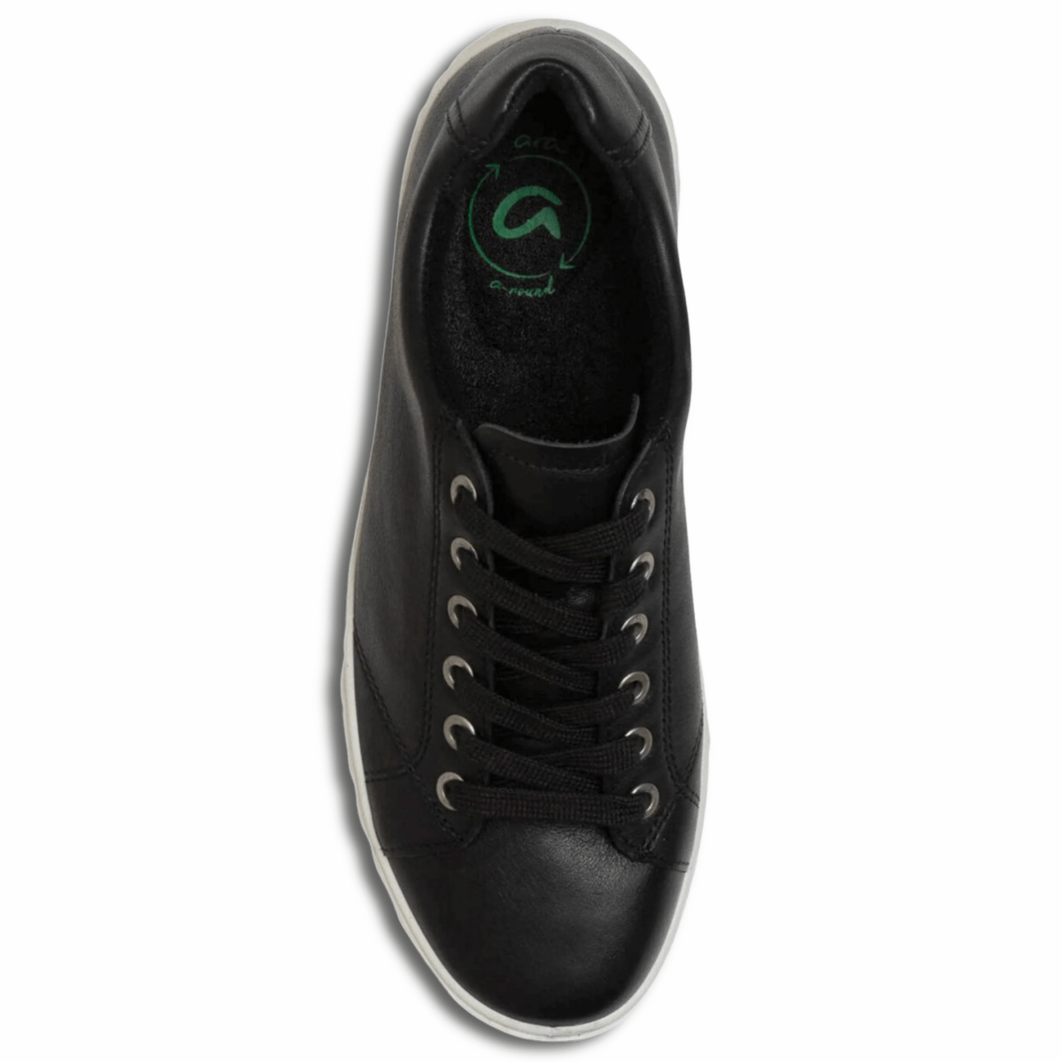 Ara Women's Alexandria Black Leather/White Sole - 3015249 - Tip Top Shoes of New York