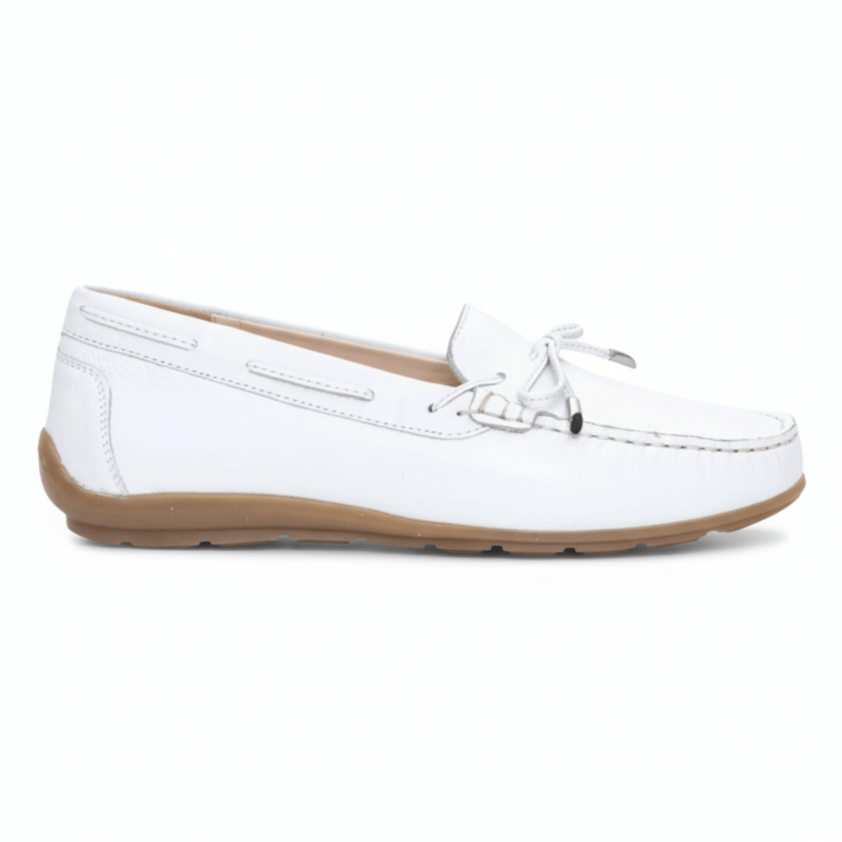Ara Women's Amarillo Driving Moccasin White Calf Leather - 3015370 - Tip Top Shoes of New York