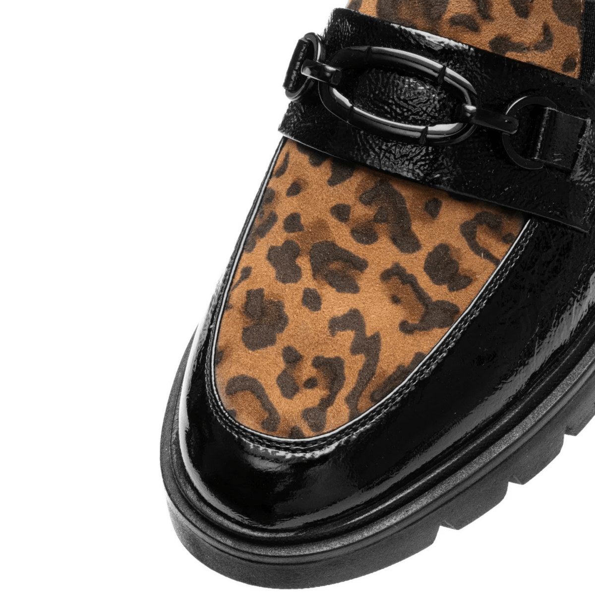 Ara Women's Camellia Black Patent/Leopard - 9027535 - Tip Top Shoes of New York