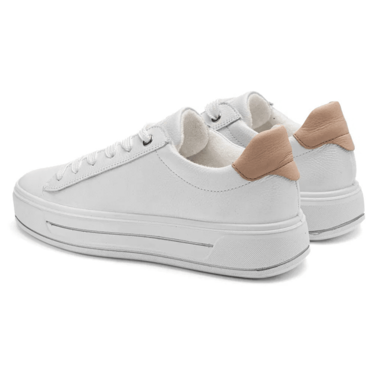 Ara Women's Carol White/Sand Calf Leather - 9033640 - Tip Top Shoes of New York