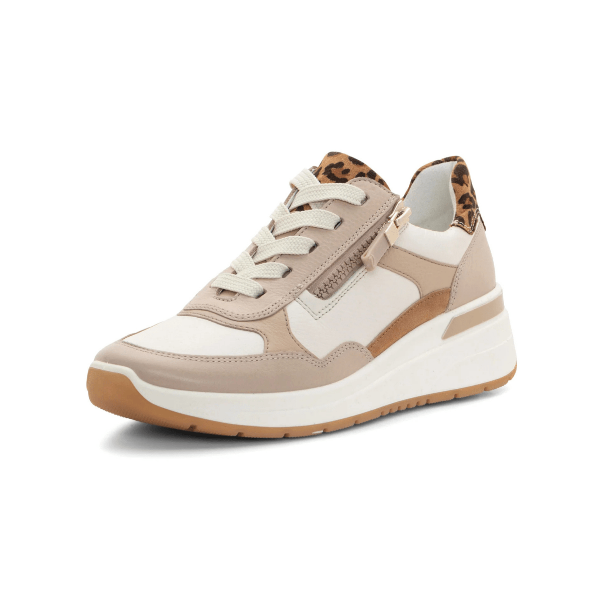 Ara Women's Gardenia Shell/Cream/Leopard/Sand Calf Leather - 9029680 - Tip Top Shoes of New York