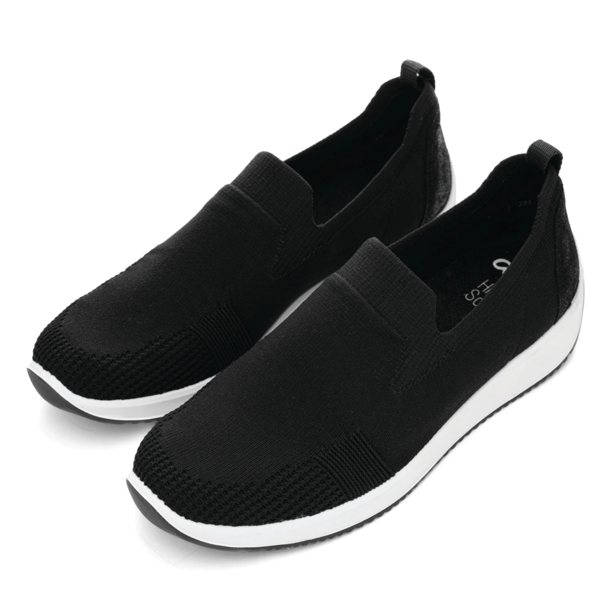 Ara Women's Leena 3 Black/White Woven Fabric - 5025428 - Tip Top Shoes of New York