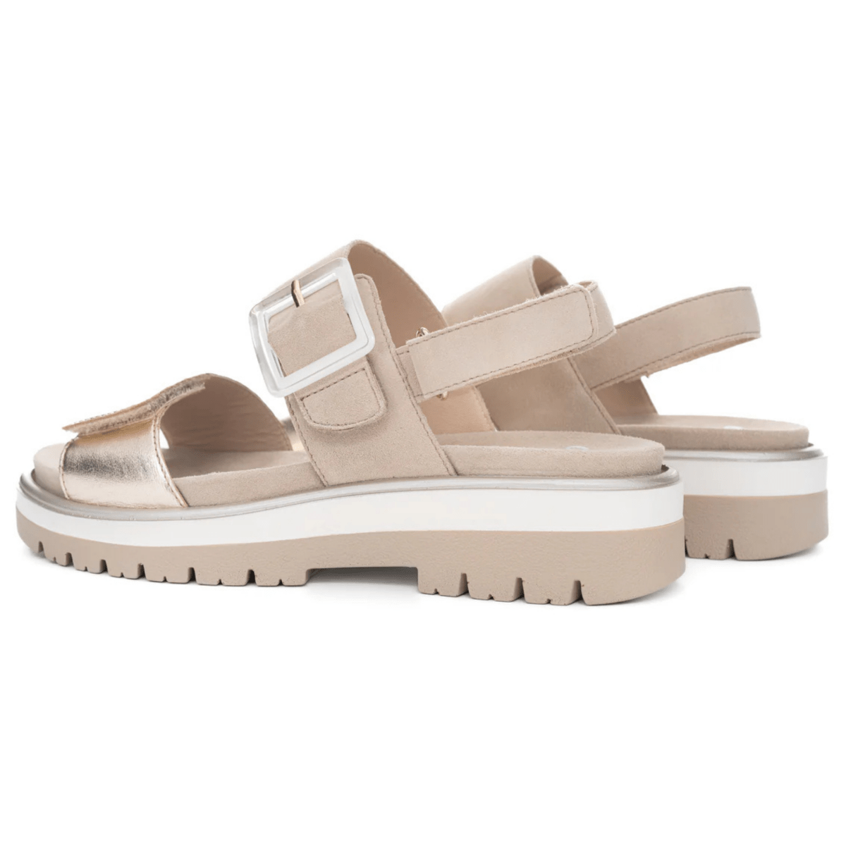 Ara Women's Marbella Sand Metallic Leather - 9021379 - Tip Top Shoes of New York