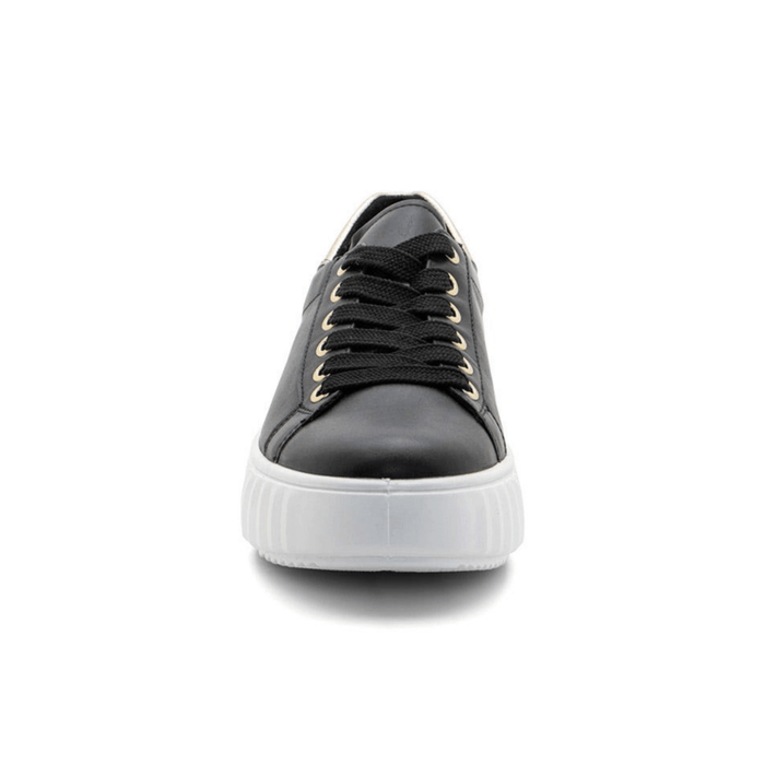 Ara Women's Mikky Black/Platinum Leather - 9021577 - Tip Top Shoes of New York