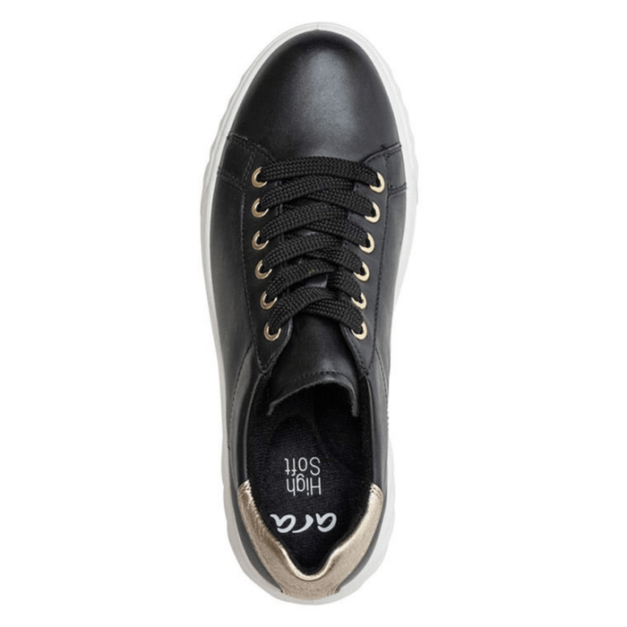 Ara Women's Mikky Black/Platinum Leather - 9021577 - Tip Top Shoes of New York