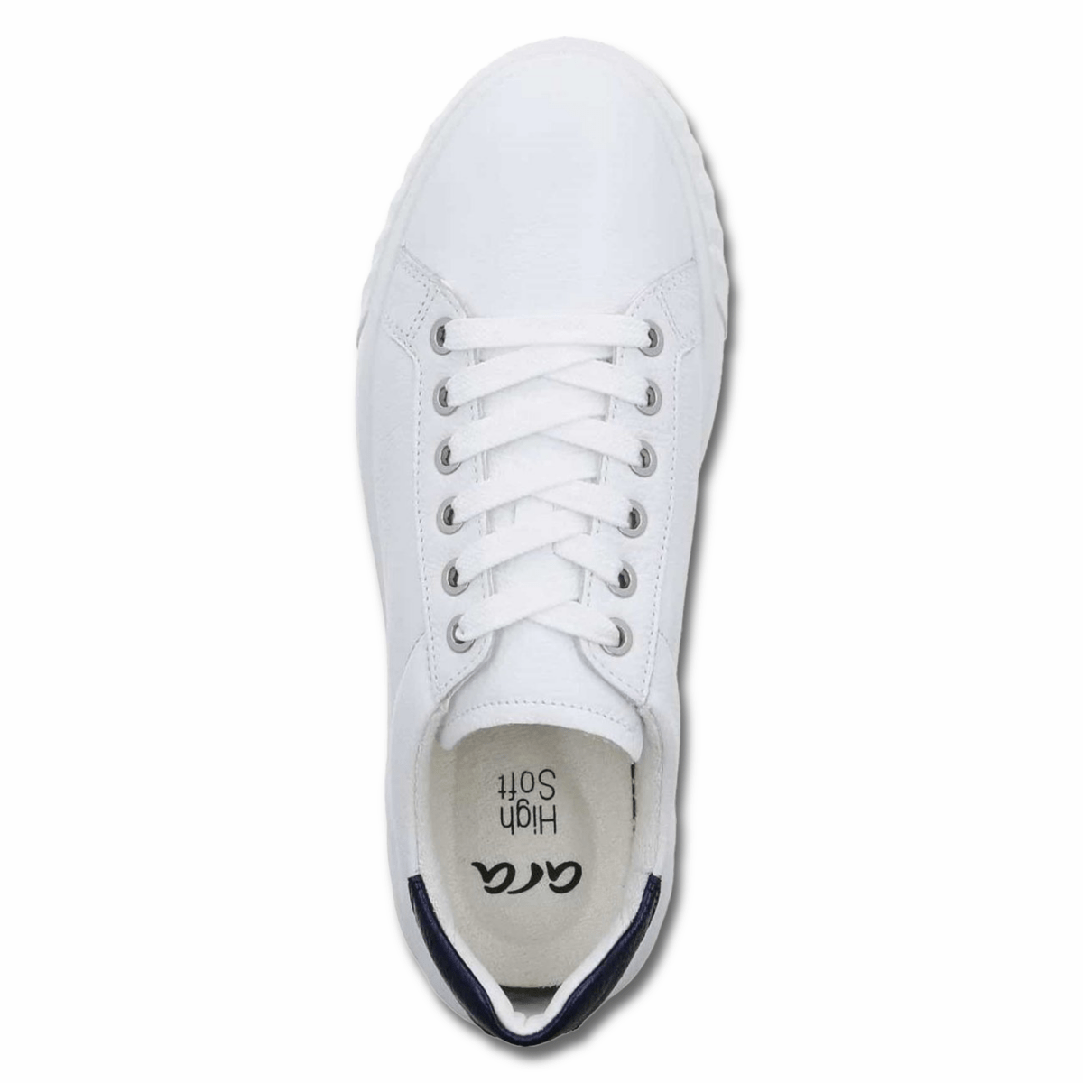 Ara Women's Mikky White/Navy Leather - 3015280 - Tip Top Shoes of New York