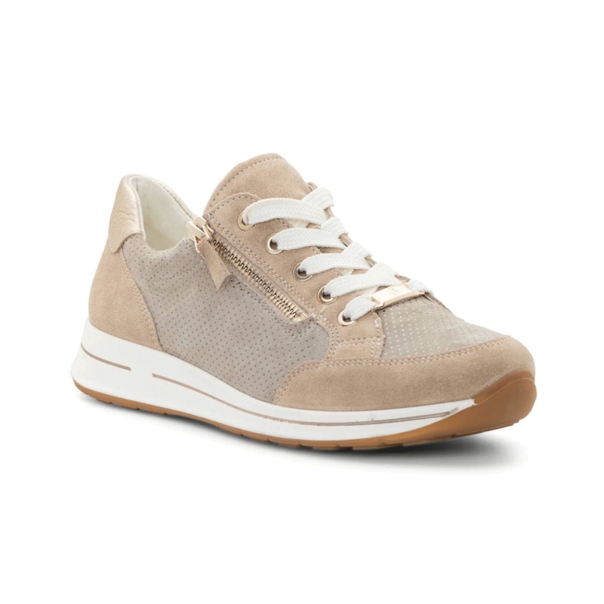 Ara Women's Oleanna Sand Puntikid Suede - 9024648 - Tip Top Shoes of New York