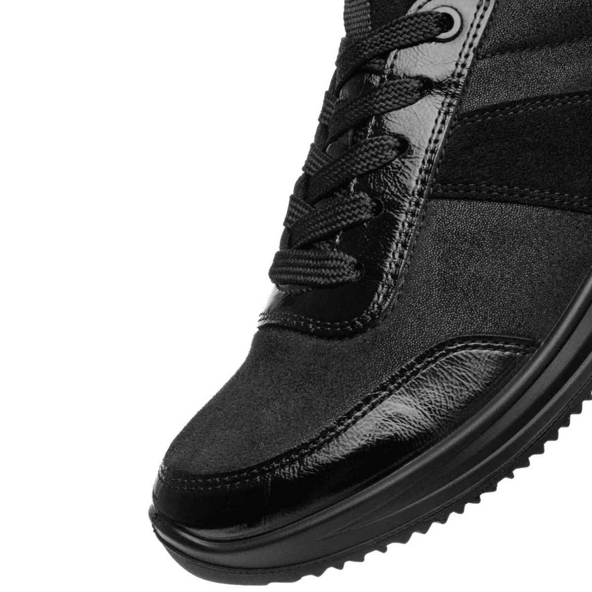 Ara Women's Osaka Black Glitter Kidsuede - 9034838 - Tip Top Shoes of New York