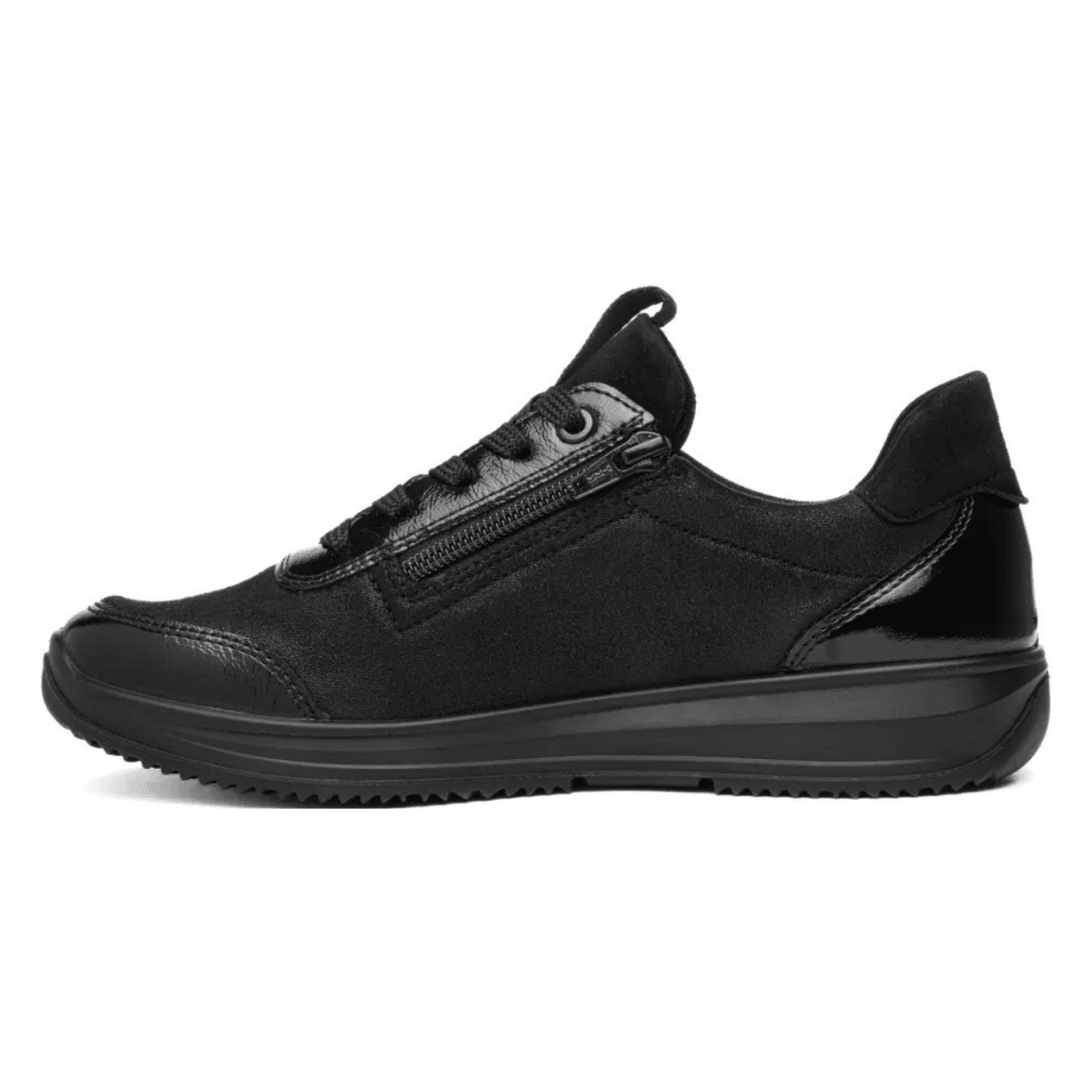 Ara Women's Osaka Black Glitter Kidsuede - 9034838 - Tip Top Shoes of New York