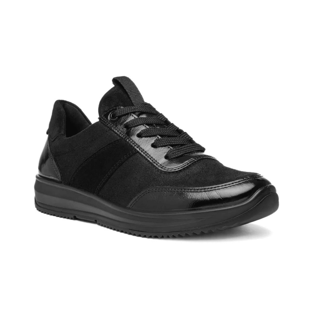 Ara Women's Osaka Black Glitter Kidsuede - 9034838 - Tip Top Shoes of New York