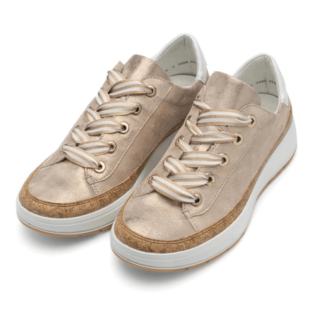 Ara Women's Rem Metallic Shell/White Calf - 9029708 - Tip Top Shoes of New York