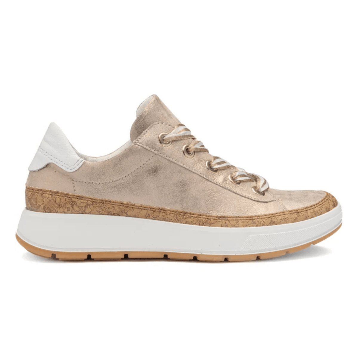 Ara Women's Rem Metallic Shell/White Calf - 9029708 - Tip Top Shoes of New York