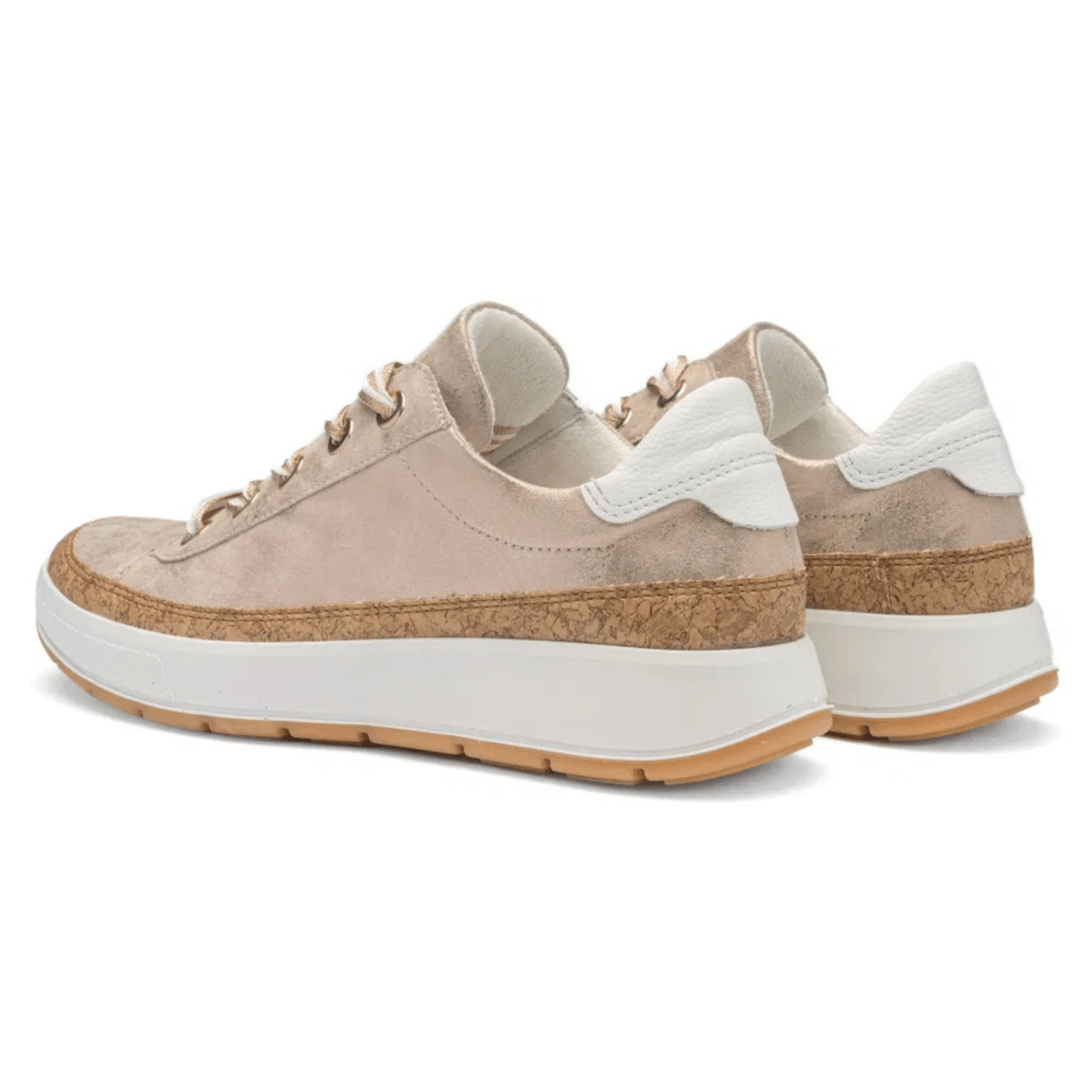 Ara Women's Rem Metallic Shell/White Calf - 9029708 - Tip Top Shoes of New York